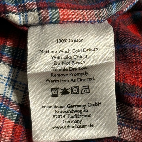 Eddie Bauer, Long Sleeve Thin Flannel, Juniors XL - Picture 2 of 3